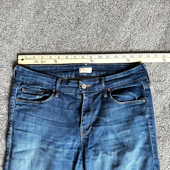 MOTHER Womens Jeans 28 The Looker Dark Blue Denim Clean Sweep Wash - Picture 6 of 11